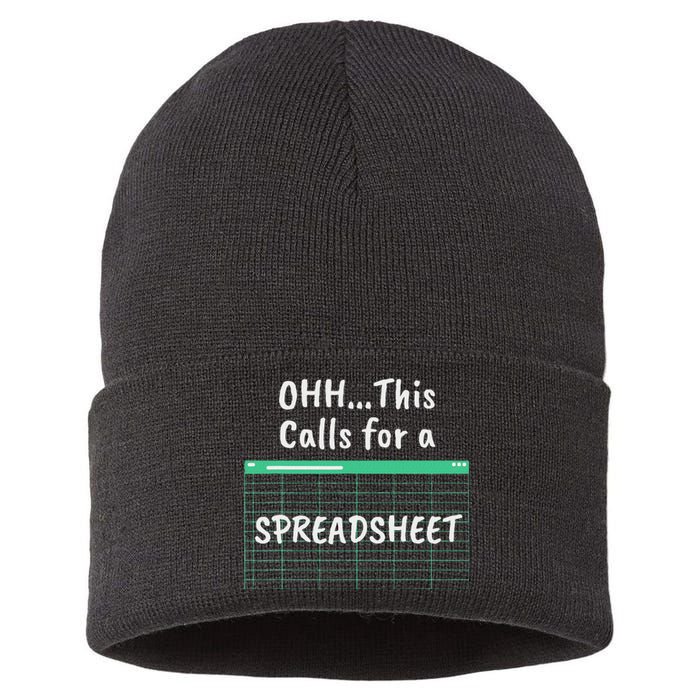 Oh... This Calls For A Spreadsheet Office Sustainable Knit Beanie