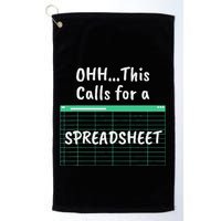 Oh... This Calls For A Spreadsheet Office Golf Towel