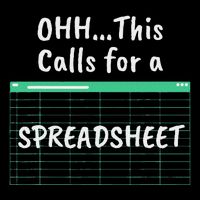 Oh... This Calls For A Spreadsheet Office Cropped Pullover Crew