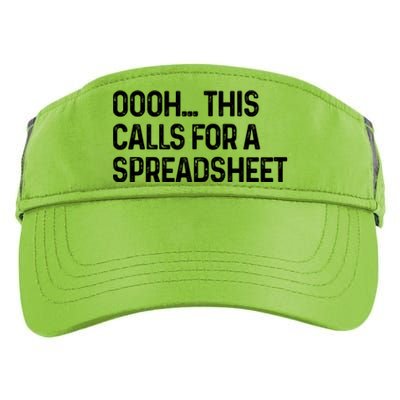 Oooh This Calls For A Spreadsheet Funny Accountant Gift Adult Drive Performance Visor