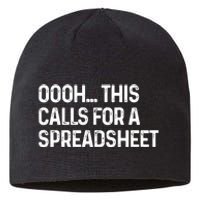 Oooh This Calls For A Spreadsheet Funny Accountant Gift Sustainable Beanie