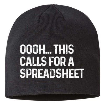 Oooh This Calls For A Spreadsheet Funny Accountant Gift Sustainable Beanie