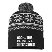 Oooh This Calls For A Spreadsheet Funny Accountant Gift USA-Made Snowflake Beanie