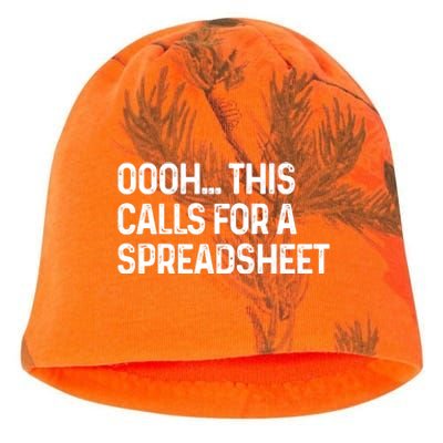 Oooh This Calls For A Spreadsheet Funny Accountant Gift Kati - Camo Knit Beanie