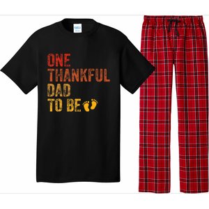 One Thankful Dad To Be Thanksgiving Pregnancy Announcement Pajama Set