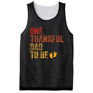 One Thankful Dad To Be Thanksgiving Pregnancy Announcement Mesh Reversible Basketball Jersey Tank