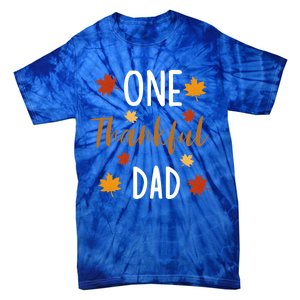 One Thankful Dad Thanksgiving Day Family Matching Gift Tie-Dye T-Shirt