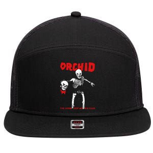 Orchid The Doom Loop World 7 Panel Mesh Trucker Snapback Hat