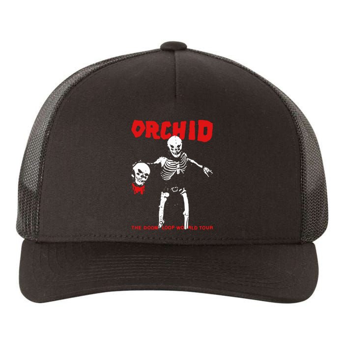 Orchid The Doom Loop World Yupoong Adult 5-Panel Trucker Hat