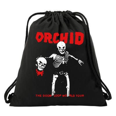 Orchid The Doom Loop World Drawstring Bag