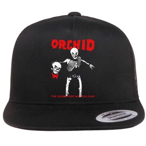 Orchid The Doom Loop World Flat Bill Trucker Hat