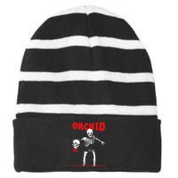 Orchid The Doom Loop World Striped Beanie with Solid Band