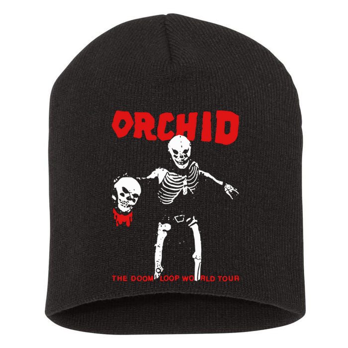 Orchid The Doom Loop World Short Acrylic Beanie