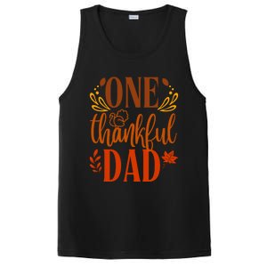 One Thankful Dad Thanksgiving Day Family Matching Thankful Gift PosiCharge Competitor Tank