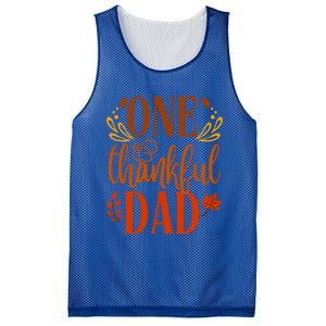 One Thankful Dad Thanksgiving Day Family Matching Thankful Gift Mesh Reversible Basketball Jersey Tank