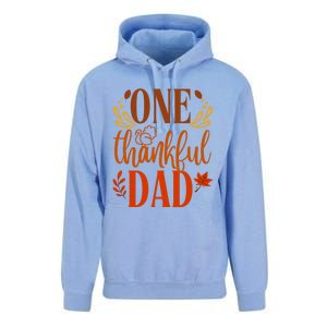 One Thankful Dad Thanksgiving Day Family Matching Thankful Gift Unisex Surf Hoodie