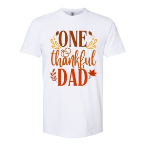 One Thankful Dad Thanksgiving Day Family Matching Thankful Gift Softstyle CVC T-Shirt