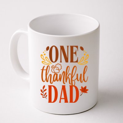 One Thankful Dad Thanksgiving Day Family Matching Thankful Gift Coffee Mug