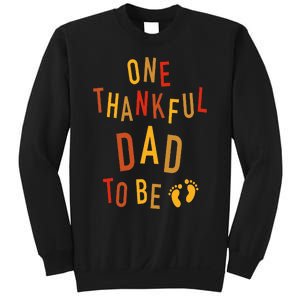 One Thankful Dad To Be Thanksgiving Pregnancy Announcement Sweatshirt