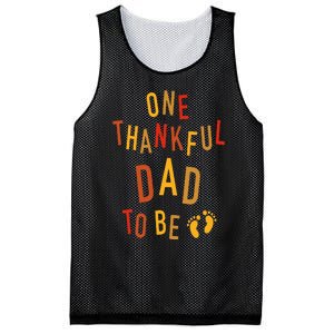 One Thankful Dad To Be Thanksgiving Pregnancy Announcement Mesh Reversible Basketball Jersey Tank