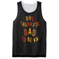 One Thankful Dad To Be Thanksgiving Pregnancy Announcement Mesh Reversible Basketball Jersey Tank