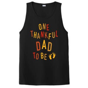 One Thankful Dad To Be Thanksgiving Pregnancy Announcement PosiCharge Competitor Tank