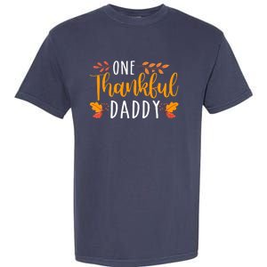 One Thankful Daddy Thanksgiving Day Family Matching Garment-Dyed Heavyweight T-Shirt