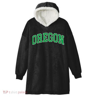 Oregon Throwback Design Classic Hooded Wearable Blanket