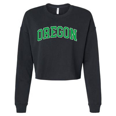 Oregon Throwback Design Classic Cropped Pullover Crew