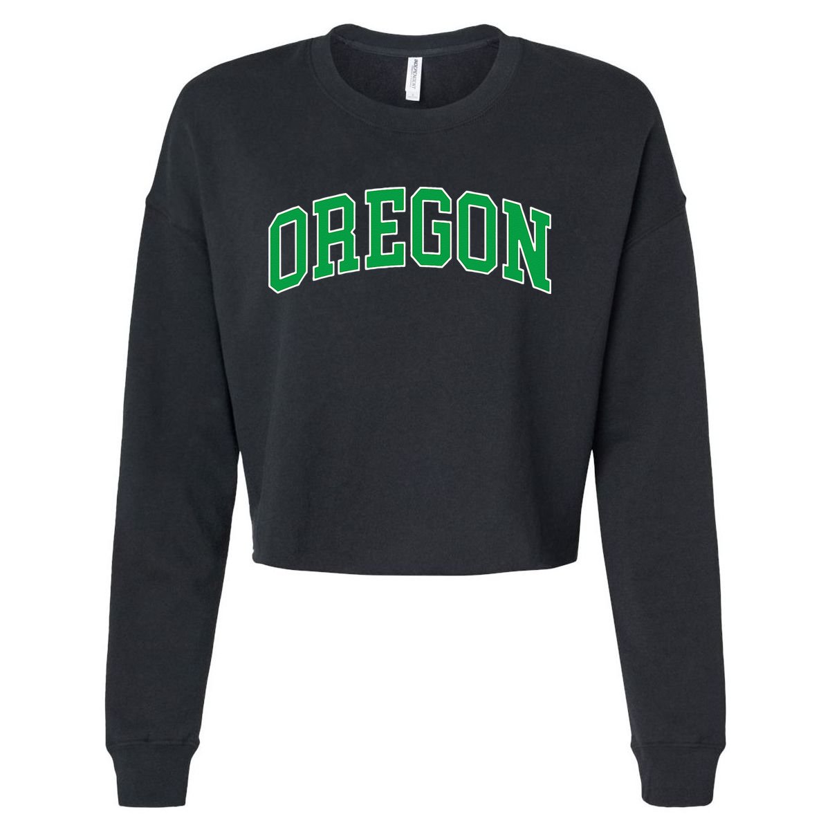 Oregon Throwback Design Classic Cropped Pullover Crew