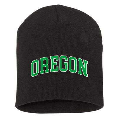 Oregon Throwback Design Classic Short Acrylic Beanie