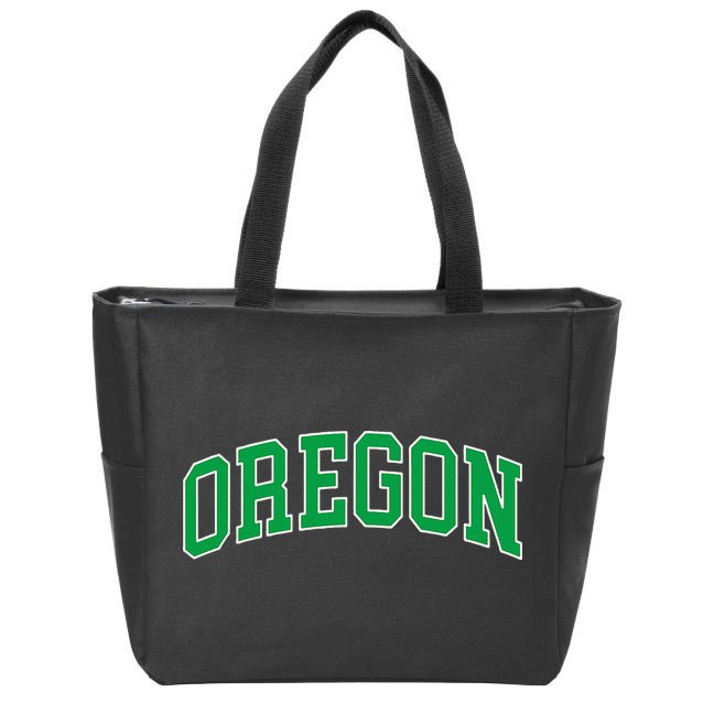 Oregon Throwback Design Classic Zip Tote Bag