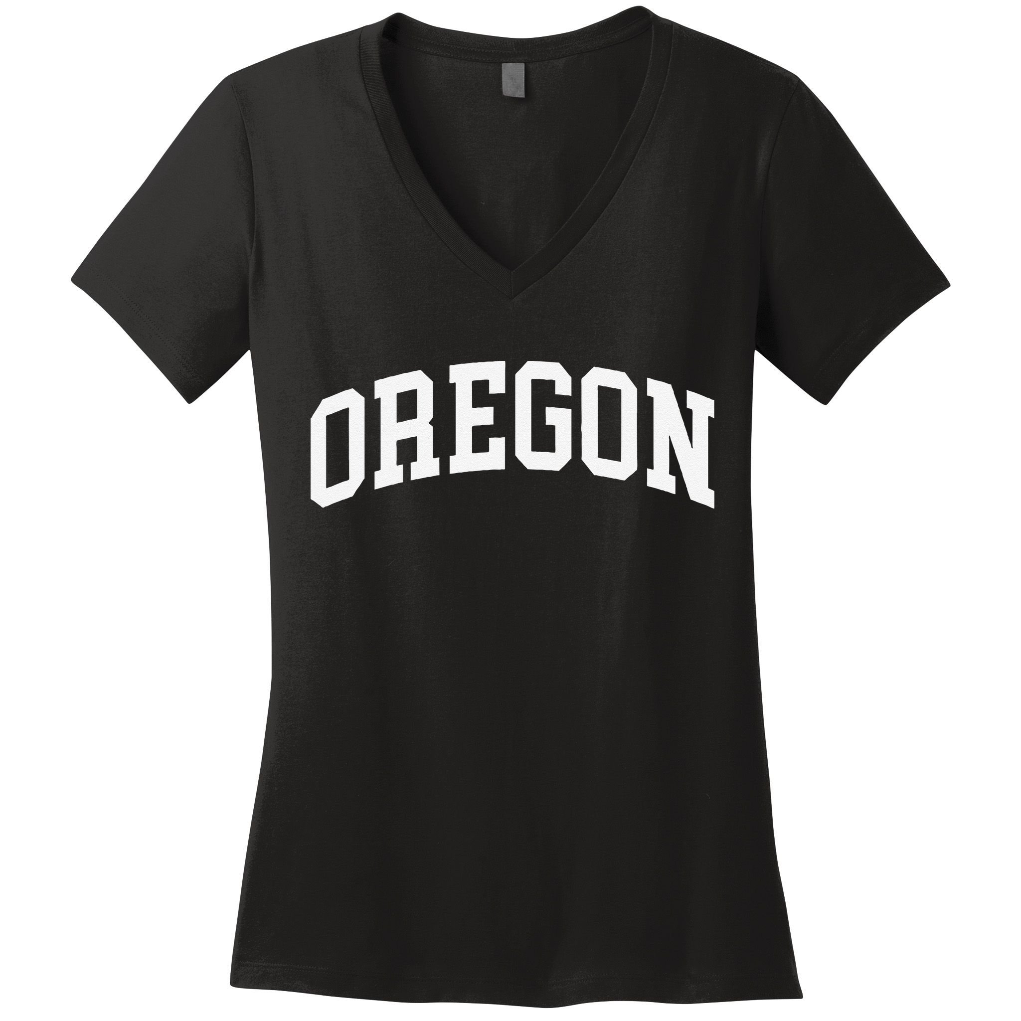 Oregon Throwback Design Classic Women's V-Neck T-Shirt