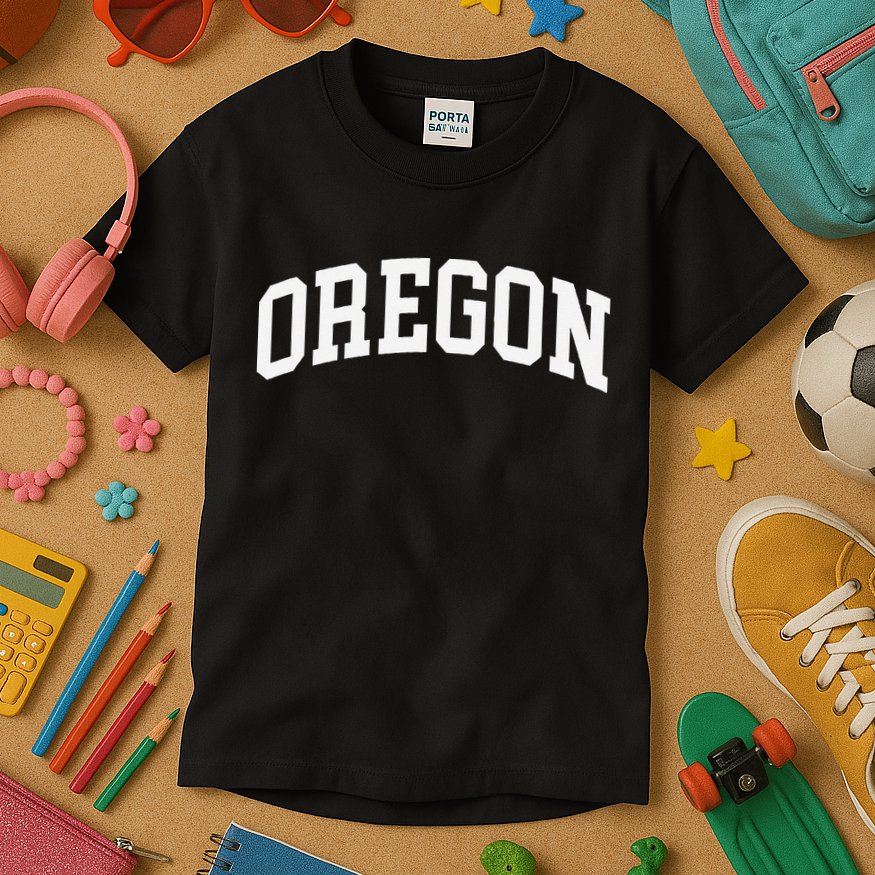 Oregon Throwback Design Classic Kids T-Shirt