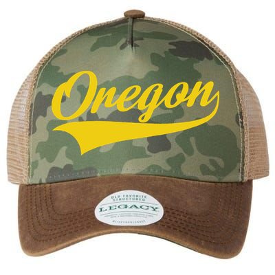 Oregon Throwback Design Print Classic Legacy Tie Dye Trucker Hat