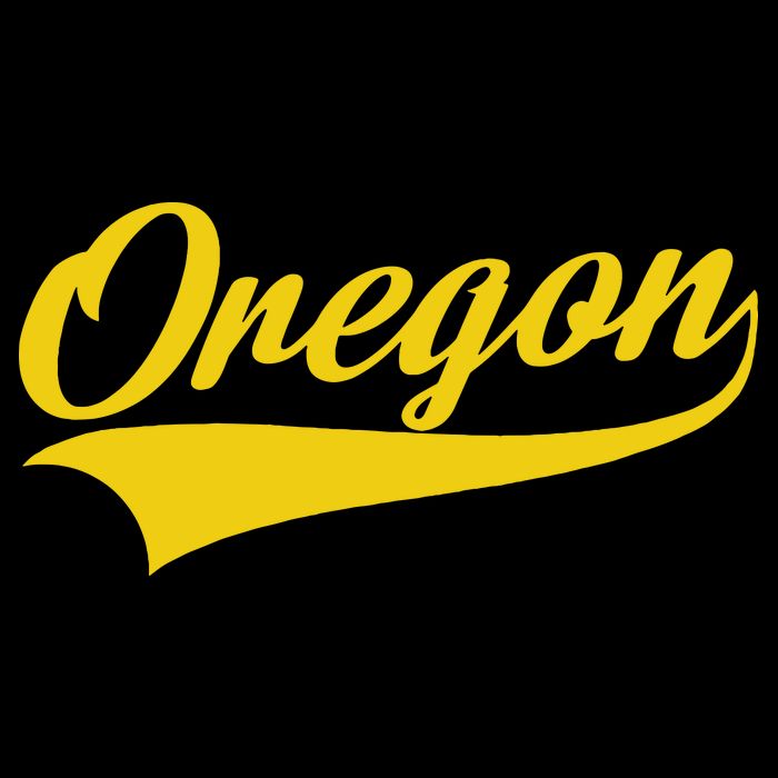 Oregon Throwback Design Print Classic Long Sleeve Shirt