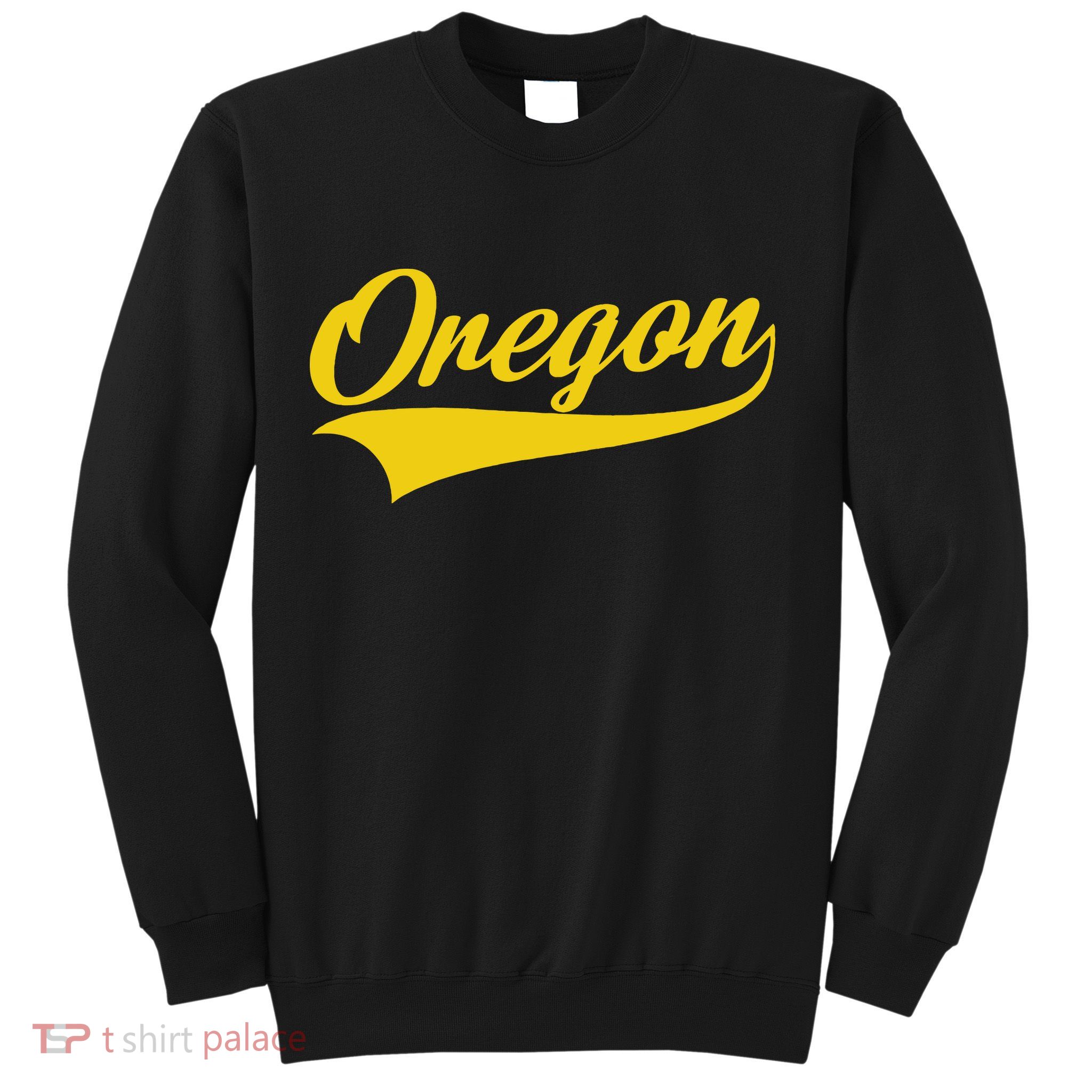 Oregon Throwback Design Print Classic Sweatshirt