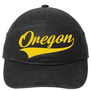 Oregon Throwback Design Print Classic 7-Panel Snapback Hat