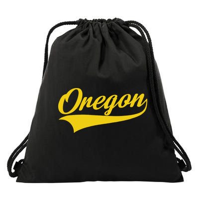 Oregon Throwback Design Print Classic Drawstring Bag