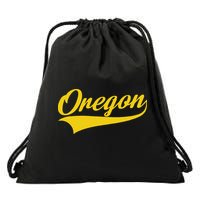 Oregon Throwback Design Print Classic Drawstring Bag