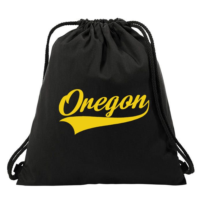 Oregon Throwback Design Print Classic Drawstring Bag