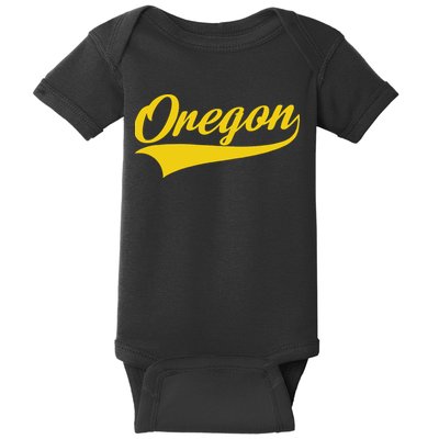 Oregon Throwback Design Print Classic Baby Bodysuit
