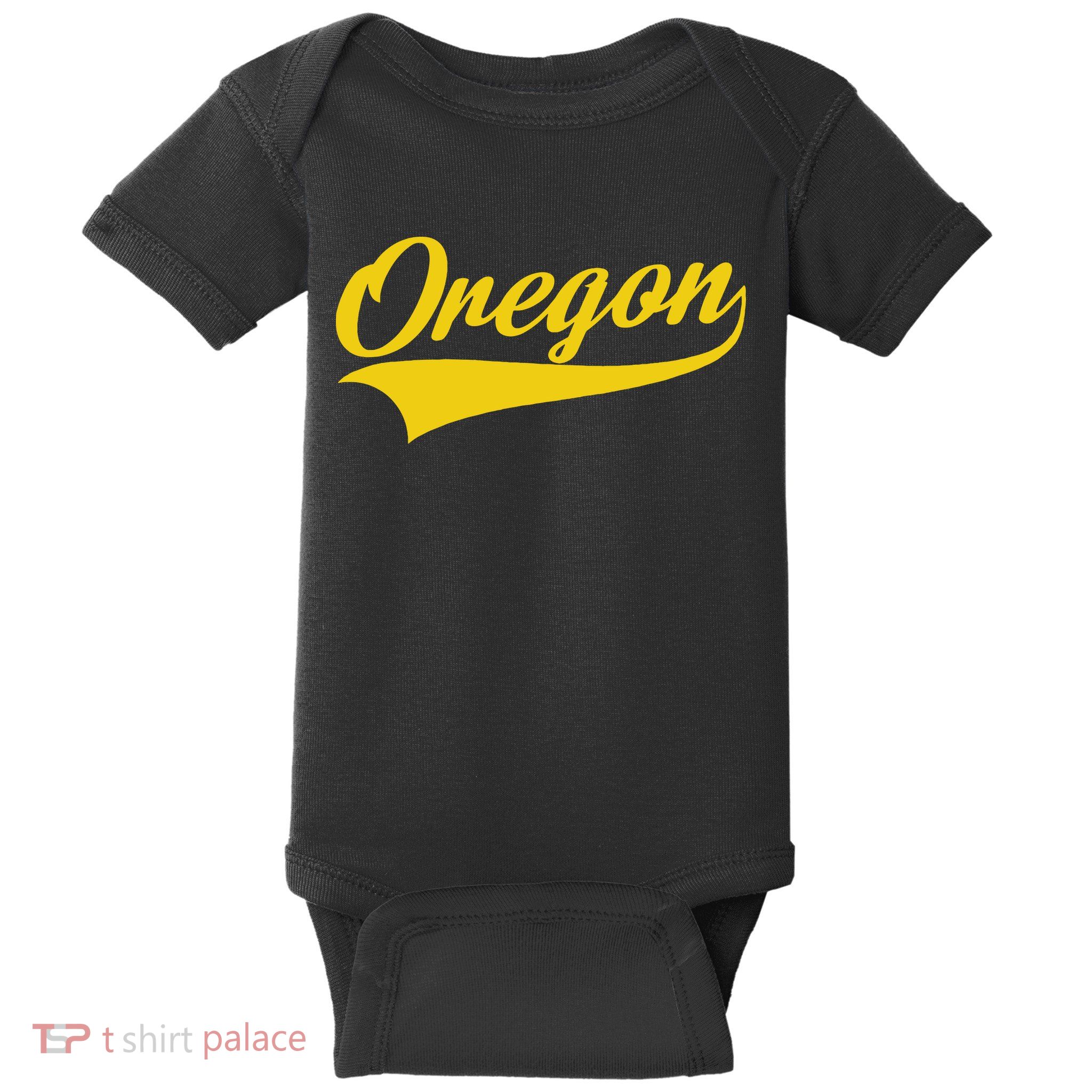 Oregon Throwback Design Print Classic Baby Bodysuit