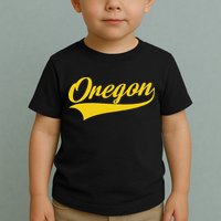 Oregon Throwback Design Print Classic Toddler T-Shirt