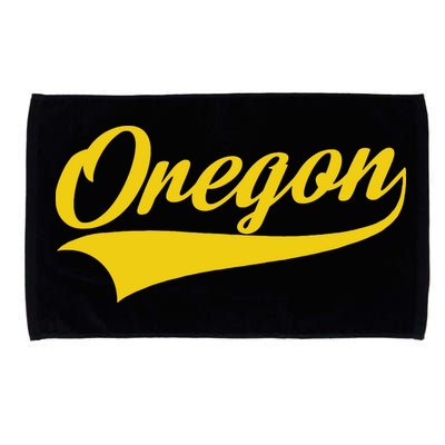 Oregon Throwback Design Print Classic Microfiber Hand Towel