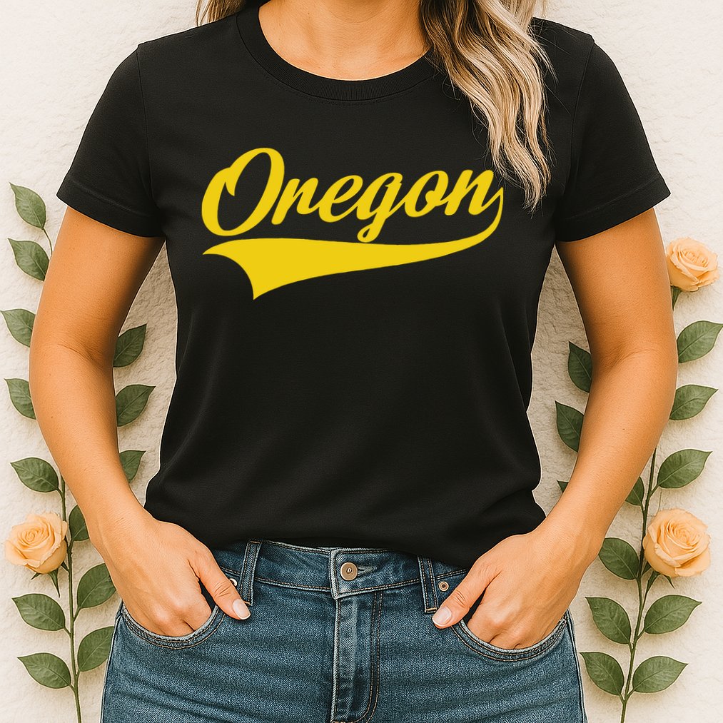 Oregon Throwback Design Print Classic Womens T-Shirt