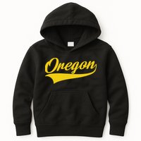 Oregon Throwback Design Print Classic Kids Hoodie