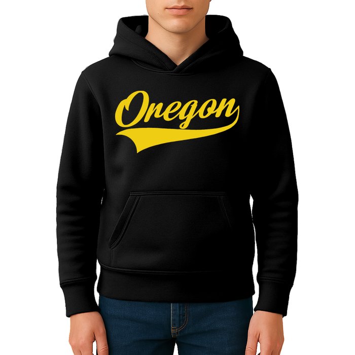 Oregon Throwback Design Print Classic Kids Hoodie