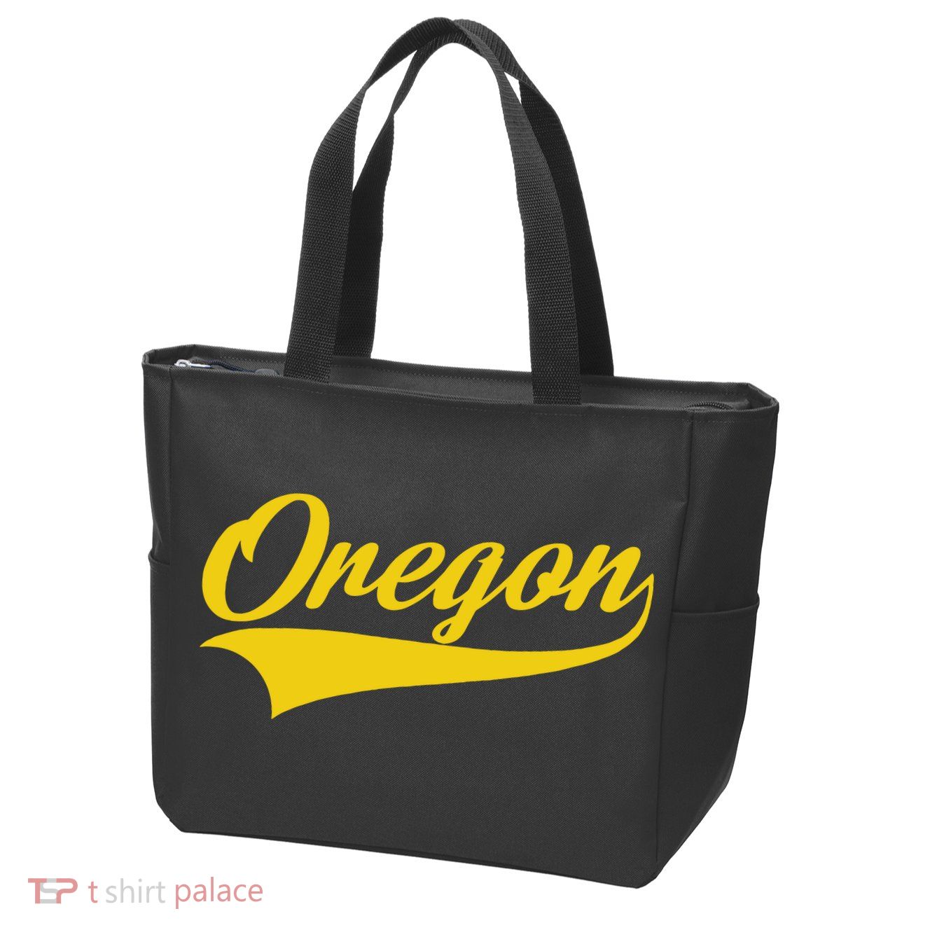 Oregon Throwback Design Print Classic Zip Tote Bag