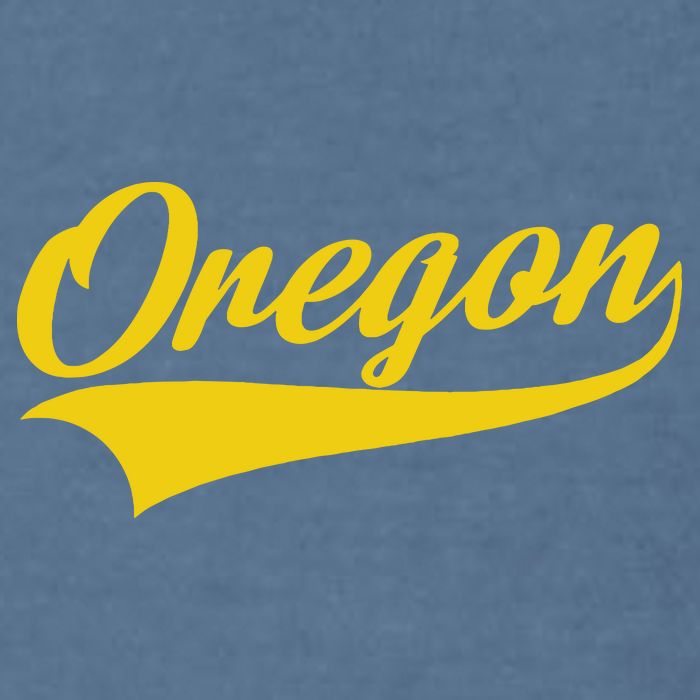 Oregon Throwback Design Print Classic Garment-Dyed Sweatshirt